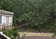 津越野橋の吊橋（奈良）
